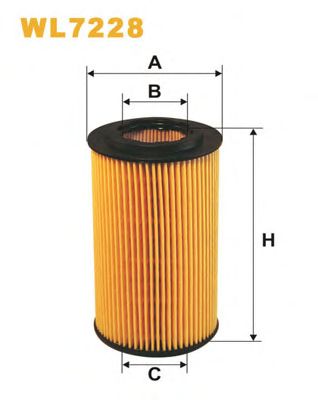 WIX FILTERS wl7228 -  Фильтр масляный двигателя